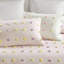Ensembles de literie luxueux en jacquard de coton, conception à pompons roses pour lit double / grand