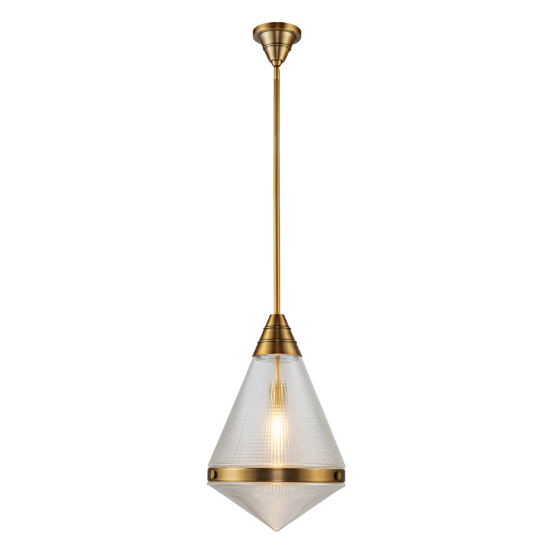 Willard 1 - Light Single Pendant, Vintage Brass