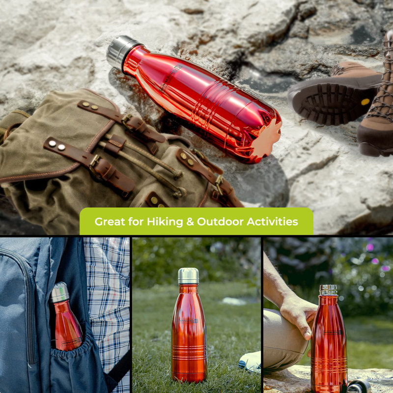 ROYALFORD 350ml Double Wall Insulated Stainless Steel Water Bottle