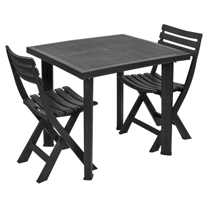 Grimulf 2 - Person Patio Dining Set with Square Table