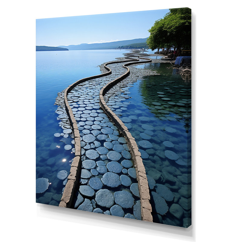 «Tropical Waterway By The Beach», reproduction d'art sur toile, H 32 po x l 24 po x P 1 po, Toile tendue