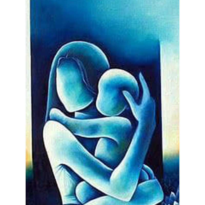 Mère et enfant | Acrylique sur toile | Par Jyoti Singh