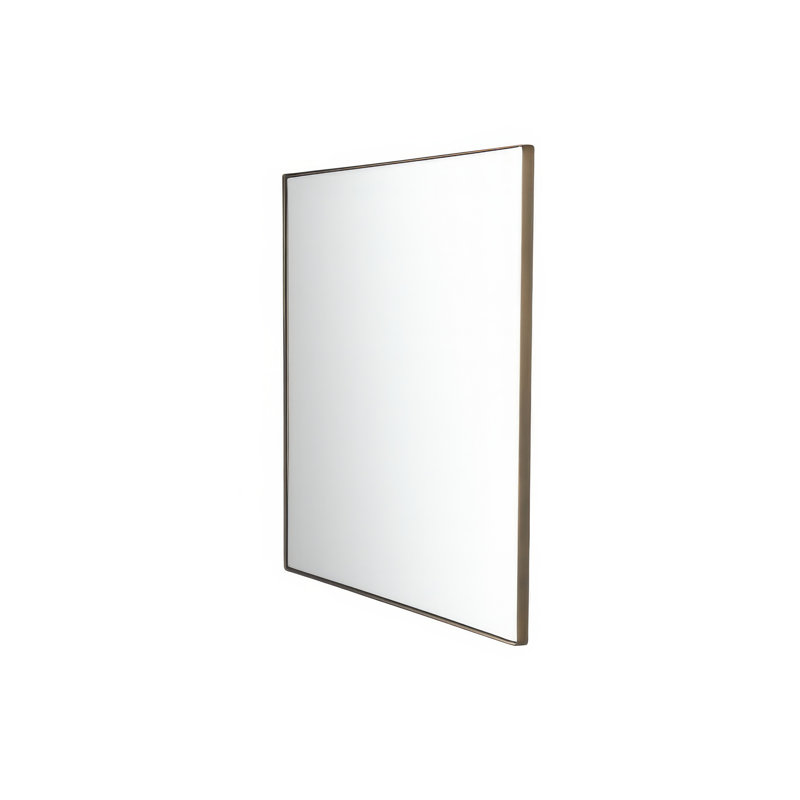 Kye 24x30 Rectangular Rounded Wall Mirror, Bronze, 40" x 40"