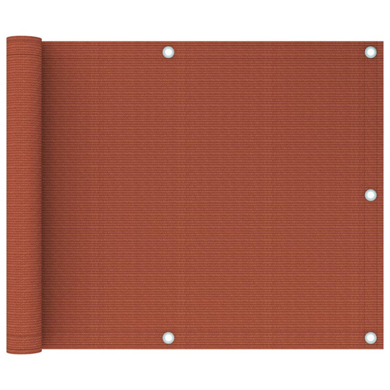 Dakota Fields 600cm W x 75cm D Plastic Cover Retractable Freestanding Awning, Terracotta