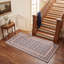 Tapis Harlowe traditionnel de style persan audacieux, bleu marine, ivoire, or, vert et rose, lavable en machine, antidérapant, à poils courts, pour l'intérieur et l'extérieur, adapté aux animaux domestiques, idéal pour le salon, la chambre, la salle à manger, l'entrée, le couloir ou le bureau.-1088083848