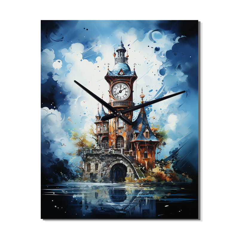 Jeliyah - Horloge murale paysages urbains, Très petit