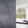13.78" Wall Mounted Thermostatic Complete Shower System with Rough-in Valve