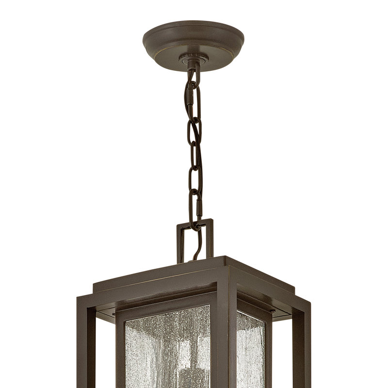 Hinkley Republic Large Hanging Lantern, Oil Rubbed Bronze