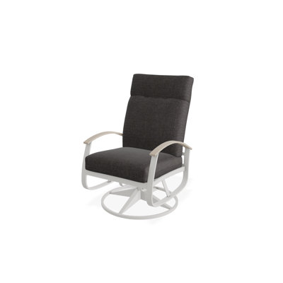 Chaise de patio pivotante avec coussins Askar