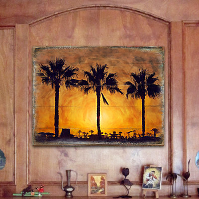 Spates Plants & Flowers Wood Block