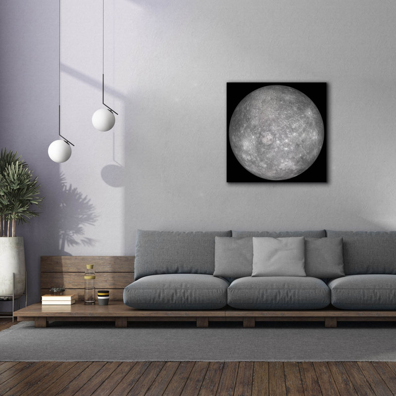 «Planète mercure» par Epic Portfolio, art mural sur toile, H 37 po x l 37 po x P 1,5 po