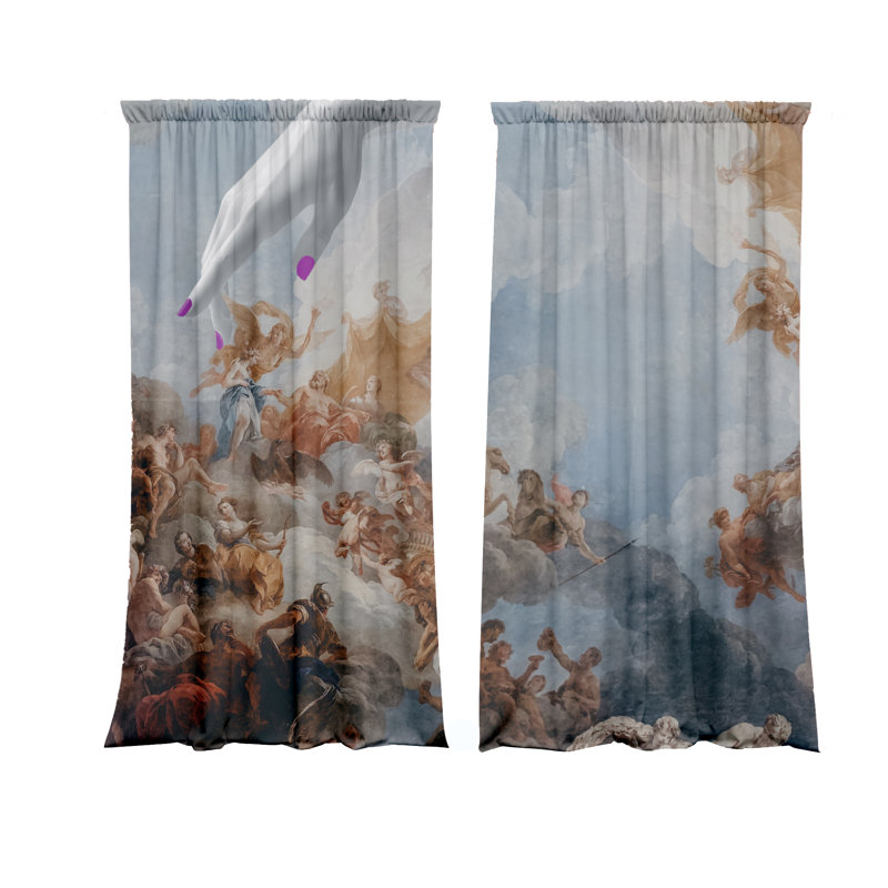 Blackout Curtain Panel Pair, 148 W x 250 D cm