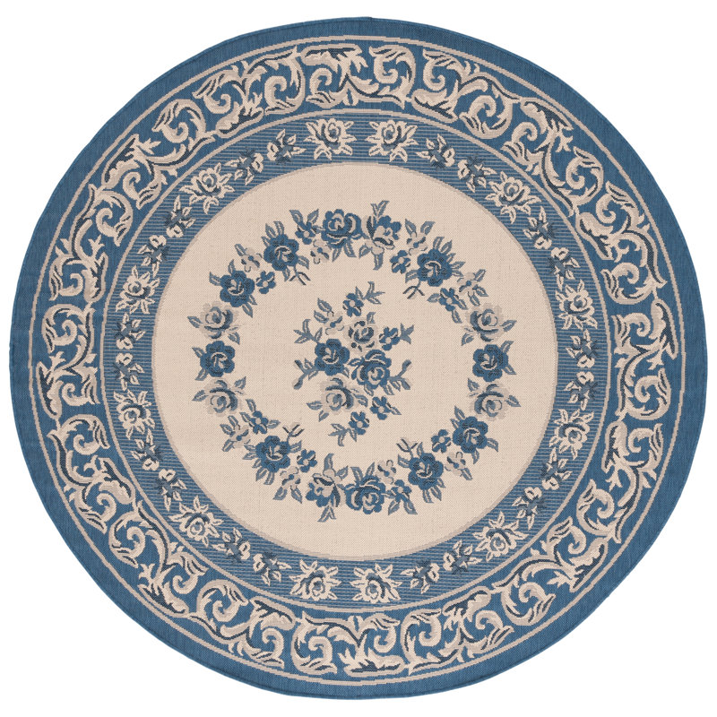Tapis d'intérieur / extérieur à motif floral Steinman Performance