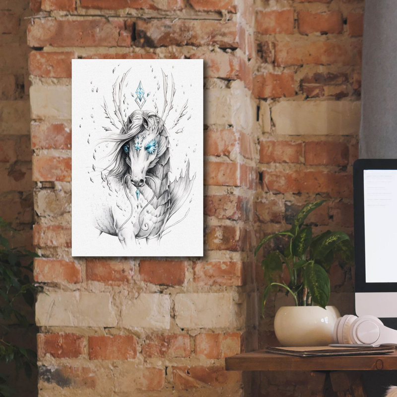 «Bartolomea Sea Horse» par JoJoes Art, H 18 po x l 12 po x P 0,75 po