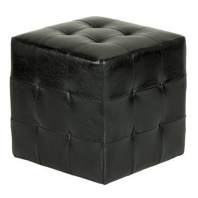 Fusaro Faux Leather Ottoman
