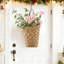 Panier de porte en jacinthe d'eau