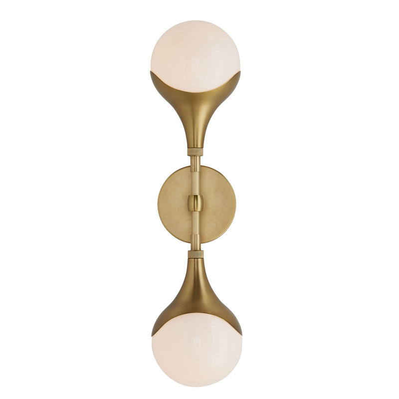 Augustus 2 - Light Armed Sconce, Antique Brass