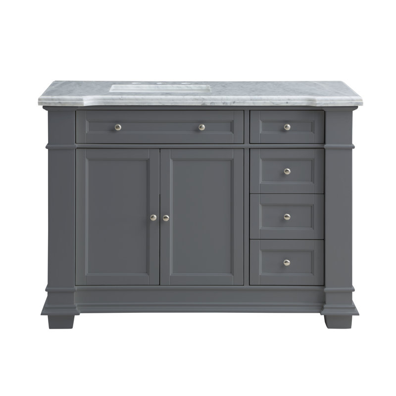 Riccardo 42" Single Bathroom Vanity Set, Gray