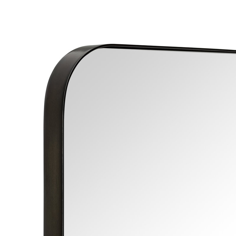 Miroir de salle de bain Javeion, Noir, 48 po x 30 po