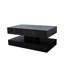 Table basse haute 16,93 po à DEL, table basse moderne pour le salon, tables de salon, grands meubles de salon, lumières DEL