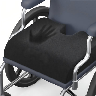 Wheelchair Seat Cushions (18"X16"X3") For Sciatica, Back, Coccyx, Pressure Sore And Ulcer Pain Relief, Memory Foam Pressure Relief Cushion With Removable Strap, Breathable & Waterproof Fabric