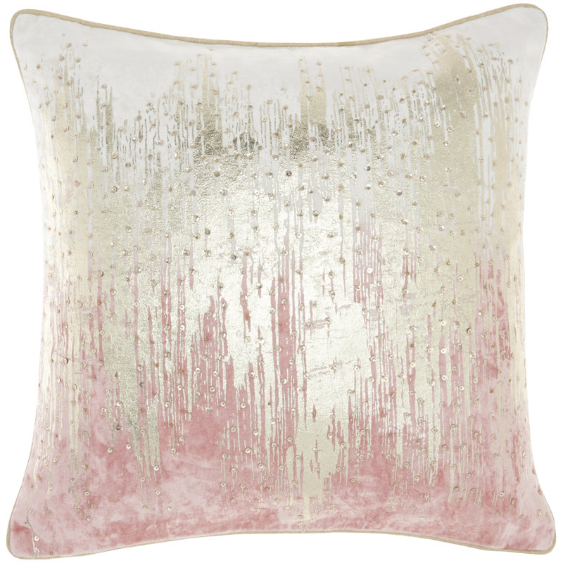 Ombre Throw Pillow, Blush