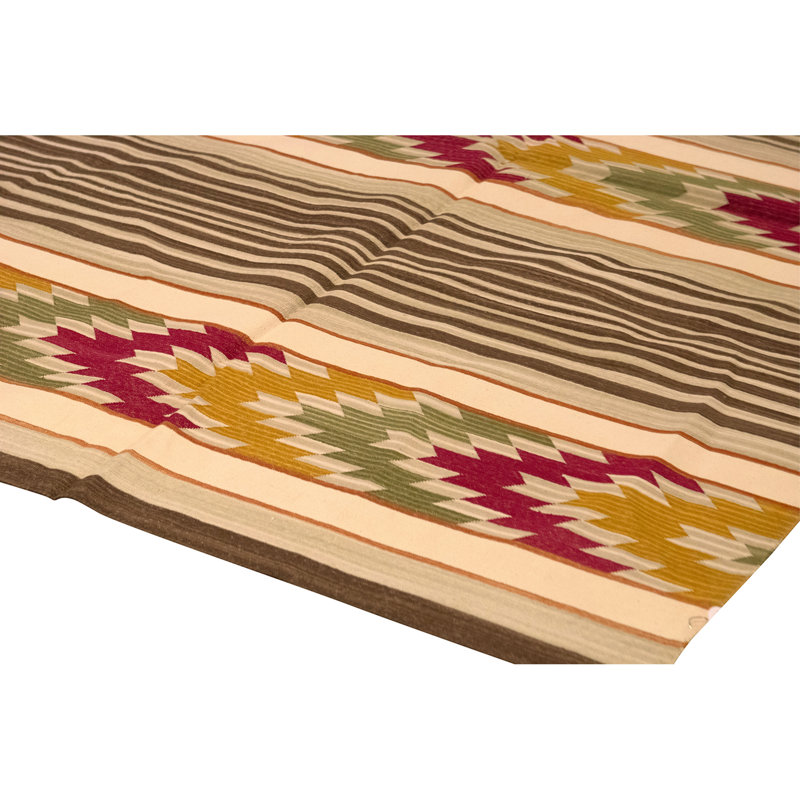 Flatweave Wool Area Rug in Multi