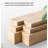 American-Style Rustic All-Solid Wood Dresser With Stool
