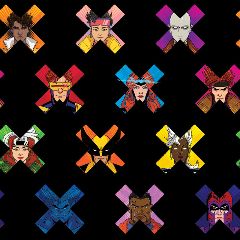 Papier peint adhésif Marvel's X-Men '97 faces