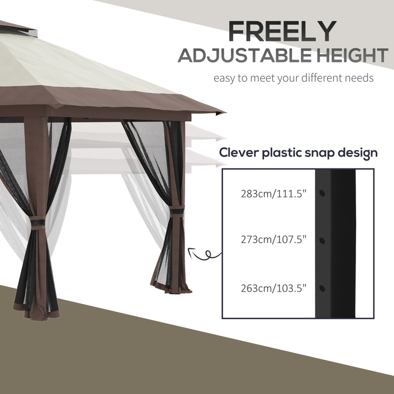 13' x 13' Pop Up Gazebo with Netting