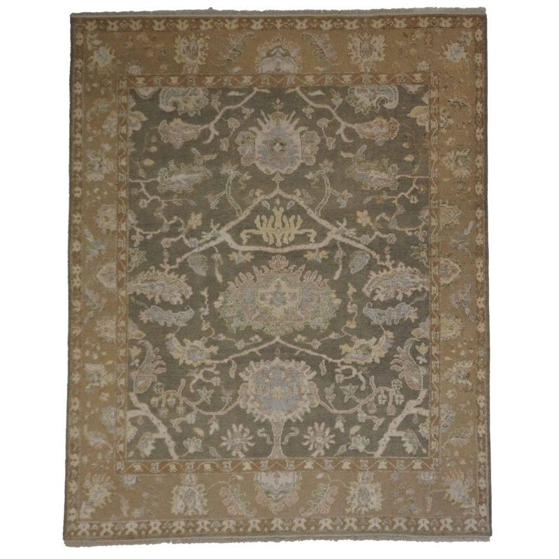 Oriental Area Rug in Light Green