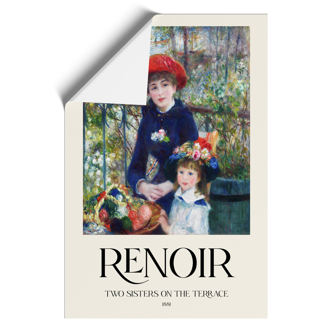Two Sisters Print by Pierre Auguste Renoir - Frameless Print