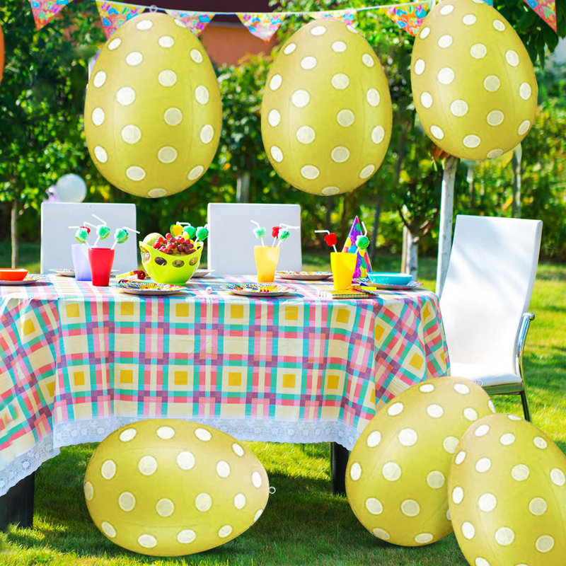 Accessoires de fête de Pâques 16 pouces (3 / paquet), Jaune