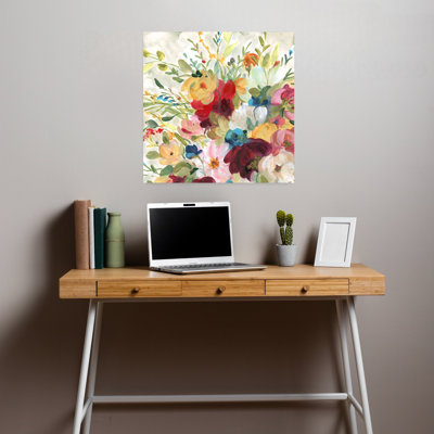 Garden Party Abstract Colorful Contemporary Nature Flower Wall Art