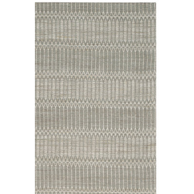Amritpal Geometric Hand-Woven Flatweave Camel/Gray Area Rug