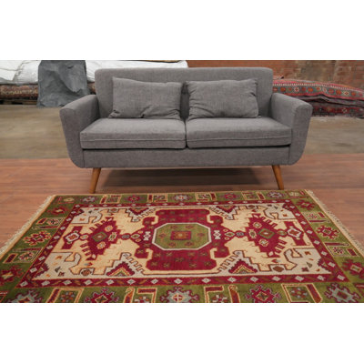 Tapis oriental géométrique Kazak 4 x 6