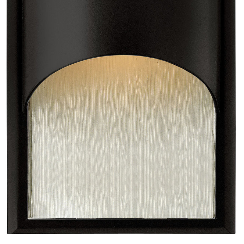 Cascade Outdoor Flush Mount, Medium, Satin Black, Incandescent