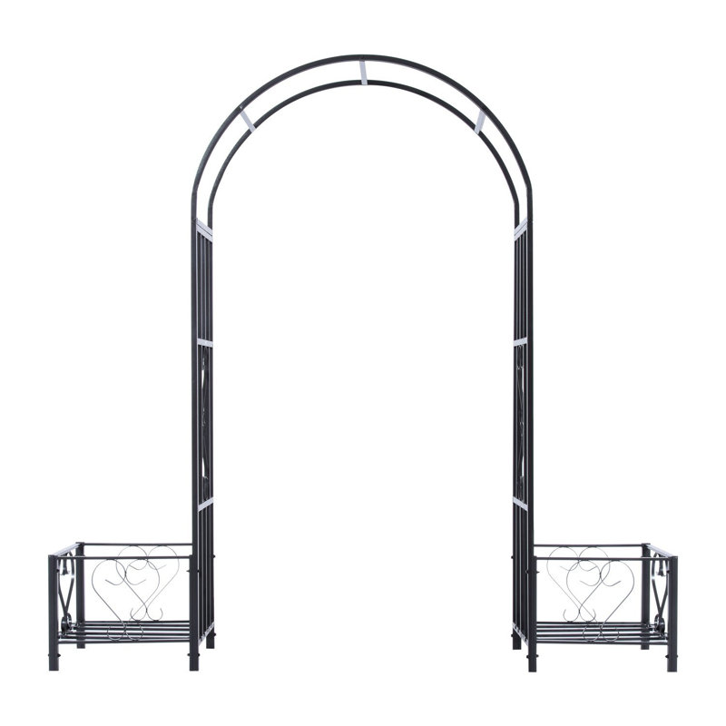 82.75 W x 19.75 D Steel Arbor in Black
