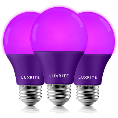 Ampoule DEL mauve A19 E26 / moyenne (standard) de 60 watts