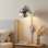 Appliques murales modernes en forme de bouton floral moderne Mid-Century
