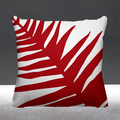Fielding Abstract Leaf Indoor/Outdoor Throw Pillow