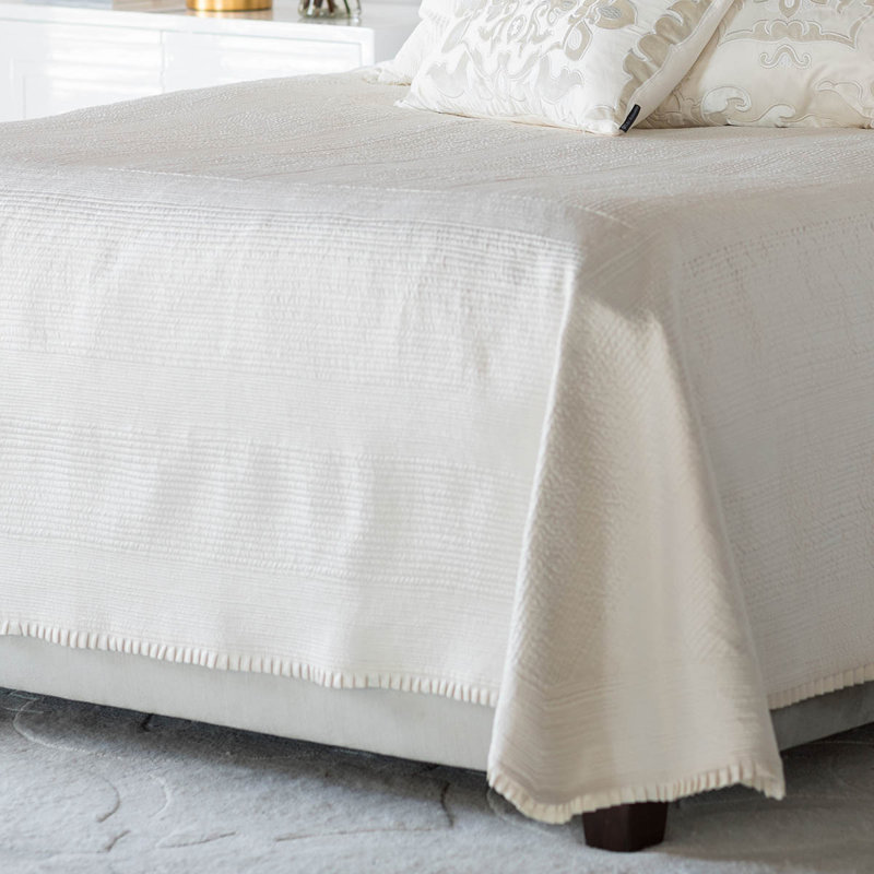 Battersea Coverlet, Ivory, Queen Bedspread