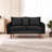 Sofa 56" Velvet Round Arm Loveseat-1484433304