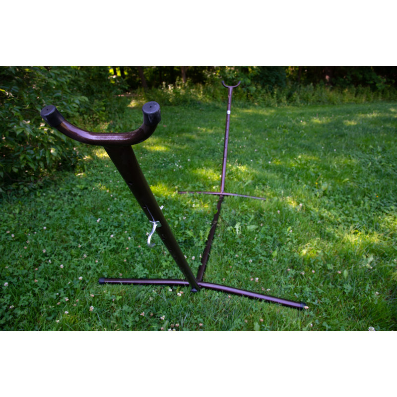 Carina Steel Standard Hammock Stand, 111.76cm H x 121.92cm W x 274.32cm D, Oil Rubbed Bronze