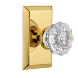 Studio Plate with Crystal Door Knob