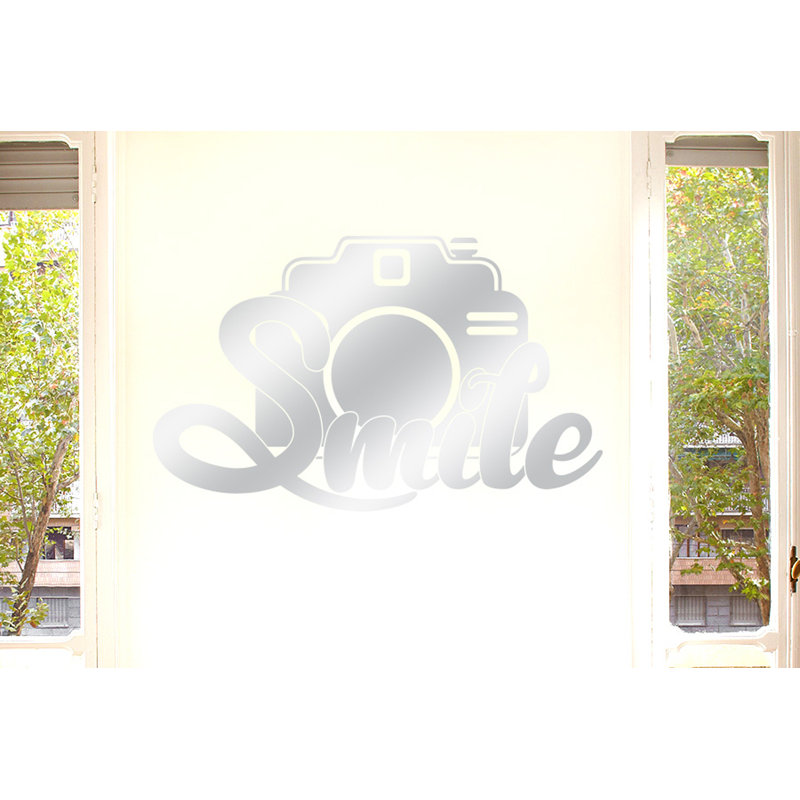 Wall Decal, Medium, Shiny Silver