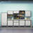 29.5” W Metal Removable Garage Storage Cabinet - Four Drawers Tool Cabinet.