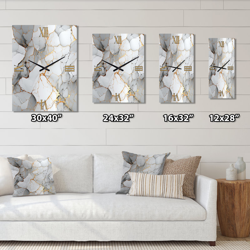 Marble Harmony Motif II - Horloges murales glamour, Moyen