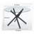 Round Dining Table with metal leg and tempered glass,Modern Space Saving Kitchen Table for Living Room-1345523671-1348198146
