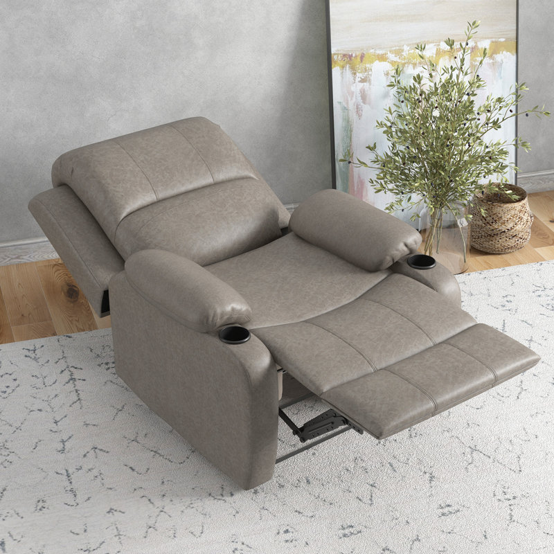 Sossio 87cm Wide Standard Recliner, Brown